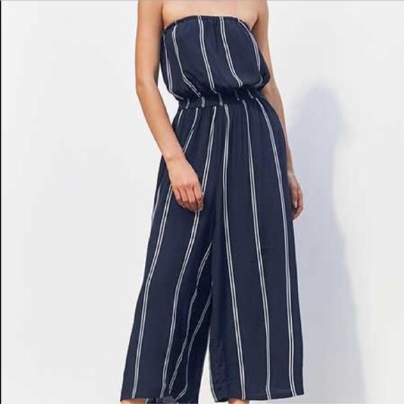 Urban Outfitters Other - Urban outfitters blue & white stripped jumpsuit